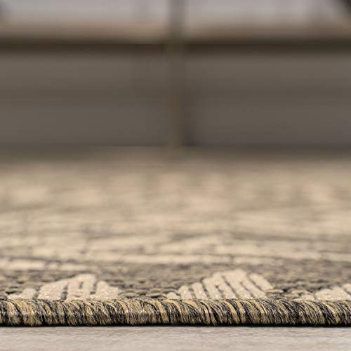 JONATHAN Y Palm Frond Indoor Outdoor Area Rug 3X5 Brown/Beige, Nevis for Backyard, Patio, Porch, Easy-Cleaning, High Traffic, Pet-Friendly, Non-Shedding (SMB119A-3) - Image 6