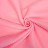 Barcelonetta | Fleece Fabric | Blanket Fabric | 72'X60' | Polar Fleece | Soft, Plush, Anti-Pill | Poncho, Pillow Cover, PJ Pants, Cushion, Liners, Eye Mask (Pink, 2 Yards)