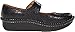 Alegria Women's Paloma Mary Jane Nurse Shoe Clog Comfort Leather Black Embossed Rose 9 M US