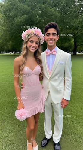 Sequin Homecoming Dresses 2025 Strapless Corset Ruffle Mermaid Short Prom Dress OE153