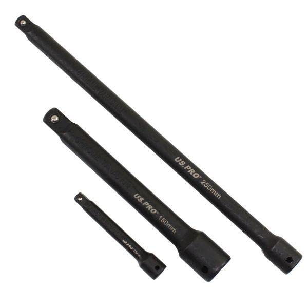 US PRO Narzędzia 18 szt. Zestaw akcesoriów udarowych 1/4" 3/8" 1/2" Napędy UJ Step Up/Down 3685