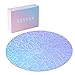 ZZYFGH Unique Jigsaw Puzzle, Impossible Challenge 141 Pieces Round Broken Color Changing Iridescent Acrylic Puzzles Game for Adult