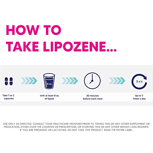 Lipozene MEGA Bottle - 120 Capsules, Making it Our Largest Size Available - Appetite Suppressant - Thumbnail 4