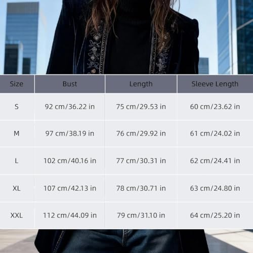 Lange Jacke im Vintage-Stil, bestickt, mit aufwendiger Blumenstickerei, Piraten-Blazer, Mantel, Renaissance-Oberteil für Damen, K2Brown, M
