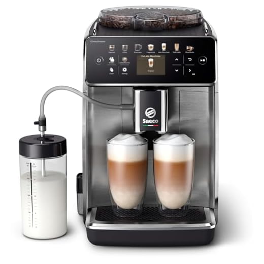 Los Mejores Modelos de Cafeteras Automáticas 1 Saeco GranAroma Cafetera Superautomática - 16 Variedades de Café, Pantalla en Color Intuitiva, 6 Perfiles de Usuario, Molinillo de Cerámica (SM6585/00)