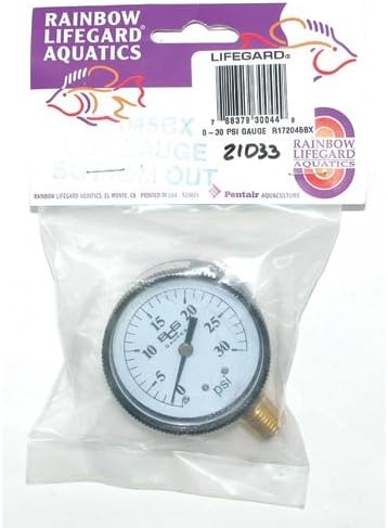 Lifegard Aquatics ARP172045BX Pressure Gauge for Aquarium Filter, 0 to 30-Pound