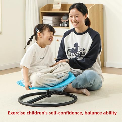 VIZZTY Autistic Childs Swivel Chair,Dinosaur Sensory Spinning Chair for Kids - Non-Slip Swivel Chair to Train Balance & Coordination, Ideal for Special Needs Kids