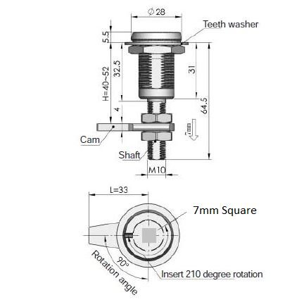 Compression, 7Mm Square, Ms816-1A-6, Sj Ms816Z2At06002 #TOP1