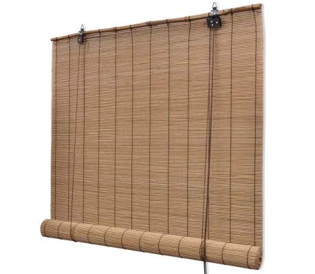 Cikonielf Estores para Ventana de bambú, Cortina de Madera Persiana Enrollable, 80 x 160 cm