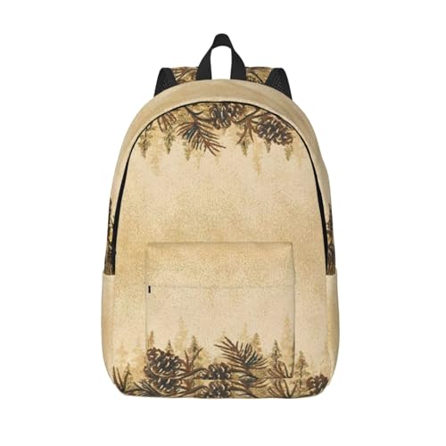 Sac à dos de voyage imprimé pomme de pin EdWal pour ordinateur portable et université