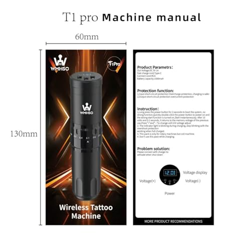 Kit stylo tatouage complet avec machine rotative et accessoires encres - 7