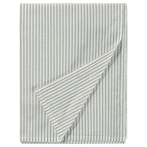 Drap plat 150x260 cm SOLFIBBLA vert blanc drap de dessus lit simple - 2