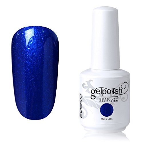 Elite99 Soak-off Gel Polish Lacquer Nail Art UV LED Manicure Varnish 15ml Pearl Imperial Blue 1054 Elite99 Soak-off Gel Polish Lacquer Nail Art UV LED Manicure Varnish 15ml Pearl Imperial Blue 1054