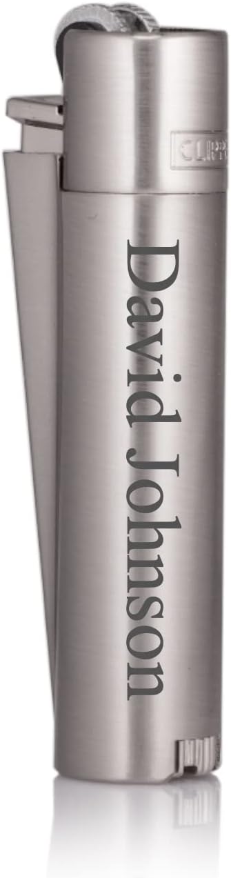 Limited Edition - Clipper Lighter ® Deep Laser Engraved Personalised Metal - Engraving Included for Birthdays, Anniversaries, Weddings and Valentines