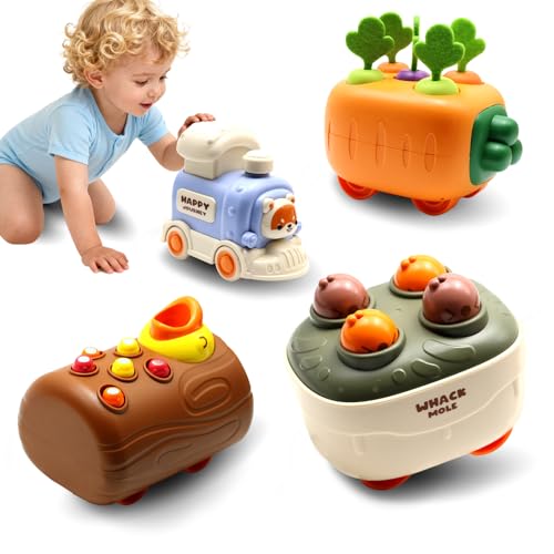 Keculf Press and Go Car Toys, Kids Push Car with