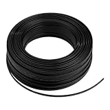 Selbstregulierendes Heizkabel, für Dach- und Dachrinnenschmelzen, PTC-Elektro-Wärmeband mit reinem Kupferkern, UV-beständiger PE-Mantel, für Metall und Kunststoff (100 m)