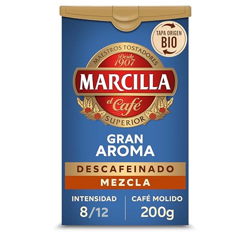 Marcilla Café Molido Gran Aroma Descafeinado Mezcla | 200 g