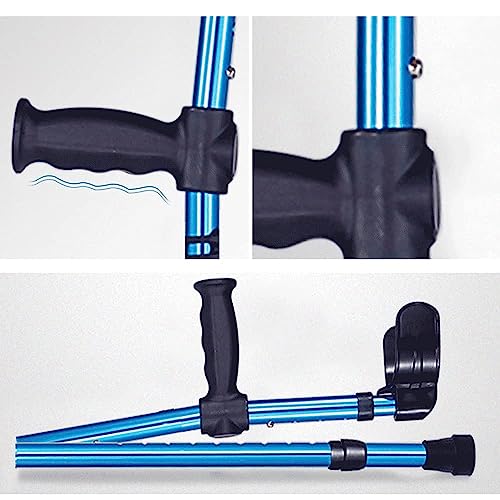 Muletas para caminar, muletas plegables portátiles para antebrazo, ligeras y ergonómicas, ayuda para caminar para adultos