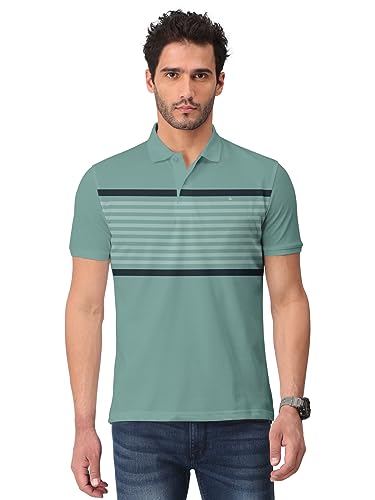 Image of BULLMER Trendy Striped Half Sleeve Polo T-shirt for Mens
