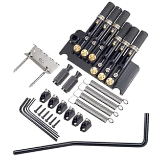 【Metal headless guitar bridge with excellent tone】This tremolo bridge is made of metal, providing a great tone for your guitar playing. 【Fine workmanship and practical】The metal bridge is crafted with fine workmanship, durability and practicality in ...