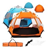 NOVEVE Barraca De Acampamento Automático Grande Para 5/8 Pessoas(Laranja)
