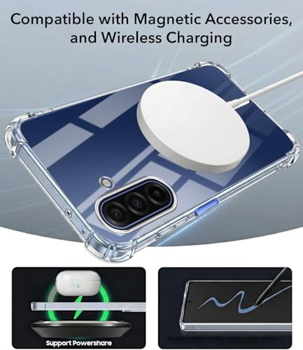 Image of Jkobi Shockproof Crystal-Clear Back Cover for Samsung Galaxy A17 | Samsung F17 | Samsung M17 5G (Magsafe Wireless Support | Drop & Camera Protection | Hard Polycarbonate)