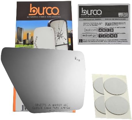 Burco 5847B Passenger Side, Mirror Glass w/Blind Spot Icon Detection Icon Compatible With 2021-2023 F-150