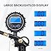 HUNBILFIN Tire Pressure Gauge with Inflator, 250 PSI Air Chuck and Compressor Accessory, Heavy Duty, with Quick Connector, 0.1 Display Resolution, Car, Motorcycle, SUV, Truck, RV Accessory