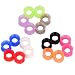 Longbeauty 9 Pair 16MM Thin Silicone Ear Skin Flexible Flesh Tunnel Expander Gauge Earlets 9 Colors at the same size
