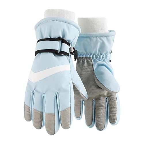 Kinder Skihandschuhe, isolierte Snowboardhandschuhe, Schneeausrüstung, Winterzubehör, rutschfeste Snowboard-Sport-Fäustlinge für Mädchen und
