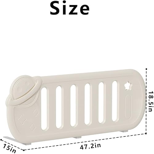 Miniatura 2 de LUUYOUU Protector de riel de cama infantil para colchón de tamaño Queen, riel de seguridad para cama de bebé (nube (34.7 pulgadas), 1 juego