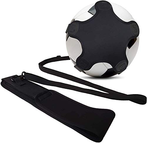 Kai Xin Solo Soccer Trainer, Hand Free Soccer Training Equipment for Kids Adult with Elastic Adjustable Waist Belt, Fits Size 3,4,5 Soccer Volleyball Rugby