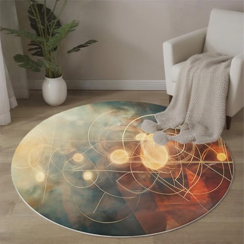 Tapis de sol grand rond 80cm pour sécuriser une cuisine ou salon - 3