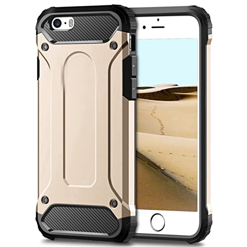 Coque iPhone 8 Plus antichoc KANUZ robuste et blindée de couleur or