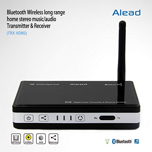 Alead Nolan Trx Hdm2 Wireless Home Hd Multilinks Stereo Audio Transmitter And Receiver (A2Dp), Long Range, Digital Audio Optical, Spdif. For Tv, Home Theater, Apple Tv, Bluetooth Speaker, Headphone #TOP1