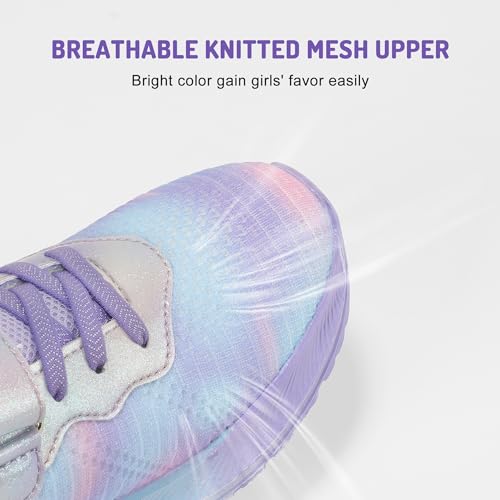 Hehainom Girls Shoes Kids Breathable Lightweight Toddler Sneakers Tennis Walking Casual Shoes3