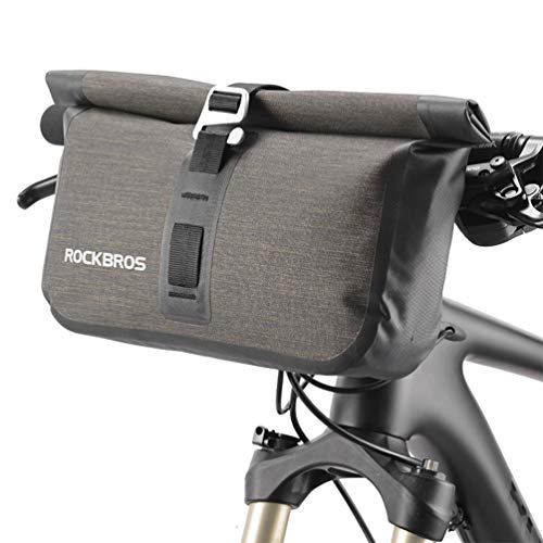 ROCKBROS Bike Handlebar Bag Waterproof Bicycle Front Handlebar Bike Bag 6L Bikepacking Bag
