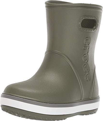 [CROCS(クロックス)] レインブーツ クロックバンド™ レイン ブーツ キッズ キッズ Army Green/Slate Grey 20 cm（Amazon）