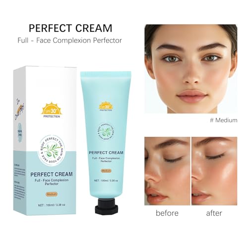 Fiorland Tinted Sunscreen for Face SPF30+ 100ml Each - Full - Face Complexion Perfector - Sweat - Proof & Moisturizing (Medium)