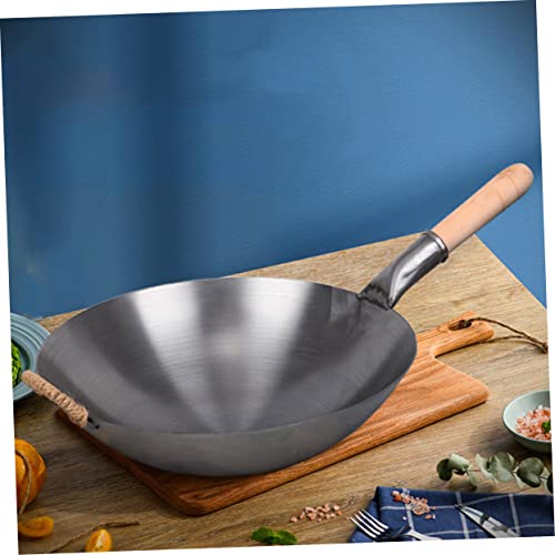 Wok antiadherente práctico con mango cómodo y material grueso miniatura 7