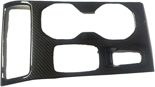 LIRU Cubierta de panel de palanca de cambios de consola central interior para Volvo XC40 2018-2020, aspecto de fibra de carbono