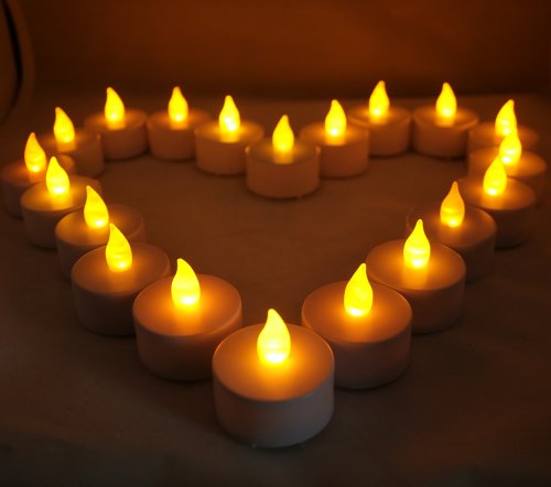 Bluedot Trading Amber LED Flickering Tealight Candles #TOP19