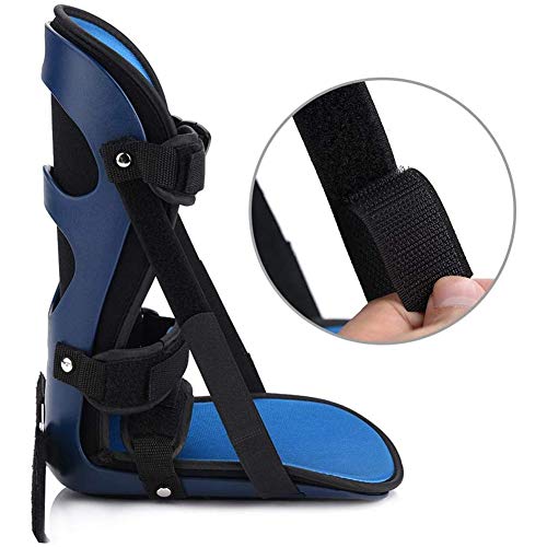 Soporte de fijación de férula para fascitis plantar, soporte de ortesis de caída de pie con alfombrilla antideslizante, herramienta de recuperación de fractura de articulación de tobillo, férula de t