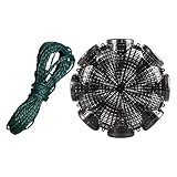 CALLARON Gabbia per Esche da Pesca 8 Fori, Nassa in Plastica Resistente per Cattura Gamber...