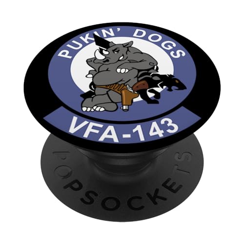 Pukin Dogs VF-143 Hornet Squadron - Rhino PopSockets PopGrip Intercambiable