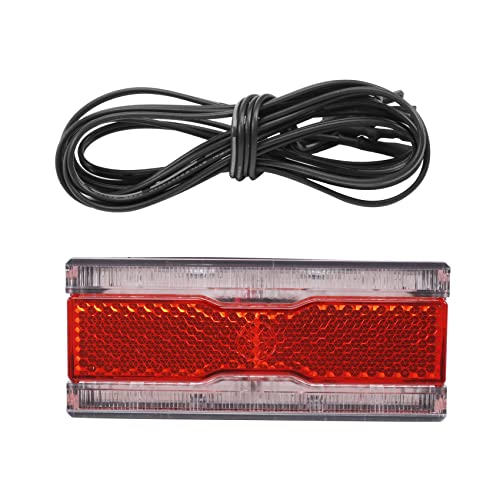 Ricardonty - Luz trasera con luz de estacionamiento (6 V, 0,5 W, LED, luz trasera, 50 mm, orificio para portabicicletas, soporte para lámpara