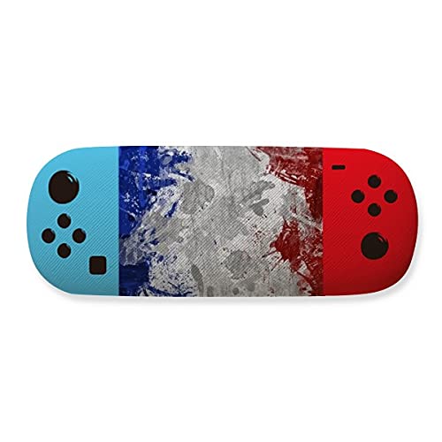 Étui à lunettes drapeau de la France de qualité premium avec finitions soignées et durables