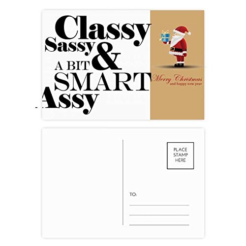Cartes postales de remerciement Père Noël partagez des sourires complices avec vos proches