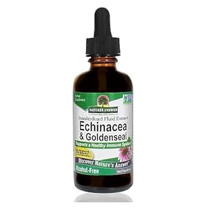 Nature’s Answer Enchinacea & Goldseal | Supports a Healthy Immune System | Super Concentrated Pure Extract | Alcohol-Free, Gluten-Free, Vegan & Kosher Certified 2oz