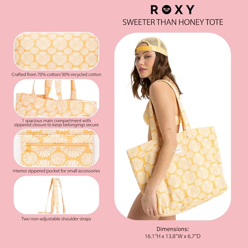 Image of Roxy Cotton Tote Bag | Everyday Carry | Beach | Travel | Vacation | Reusable | Lightweight